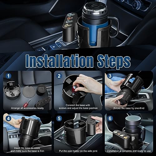 Paquete de 2 expansores de vasos para automóvil con soporte
