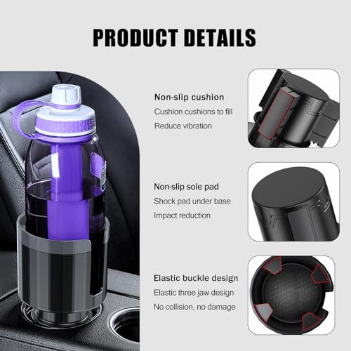 1 expansor de portavasos de automóvil para ranura de 4.13 pu