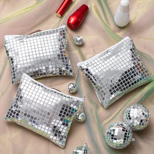 Bolsas de cosméticos de discoteca, portátil, con purpurina p