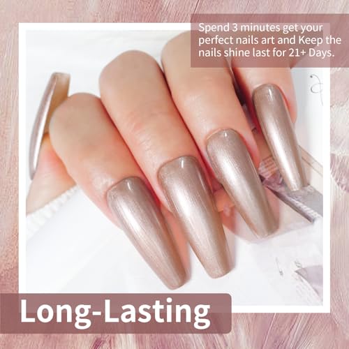 JODSONE Esmalte de uñas de gel de 0.3 fl oz con purpurina nu