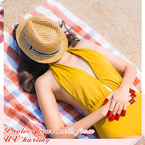 40 puntas de dedos bronceadoras con protección UV, protector