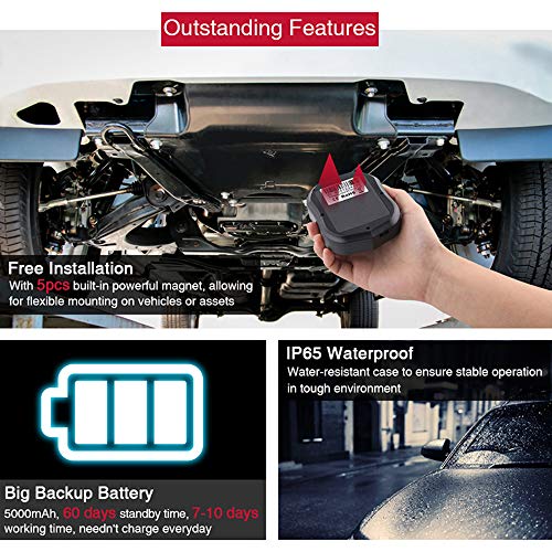 Rastreador GPS para vehículos TK905 Batería magnética de lar