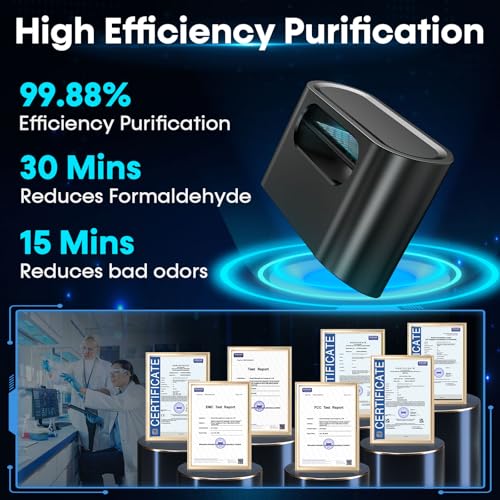 Purificador de aire inteligente para automóvil, compacto, el