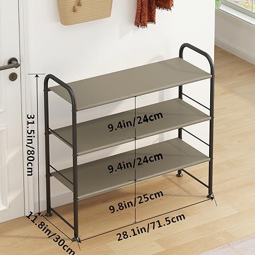 Zapatero organizador de almacenamiento de 3 niveles para arm