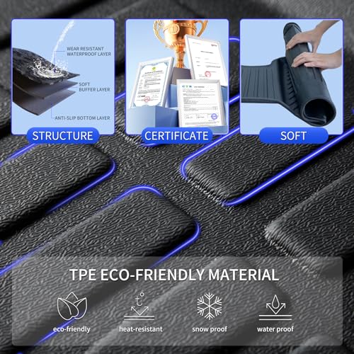 KELCSEECS® Alfombrillas para todo tipo de clima y forro de c