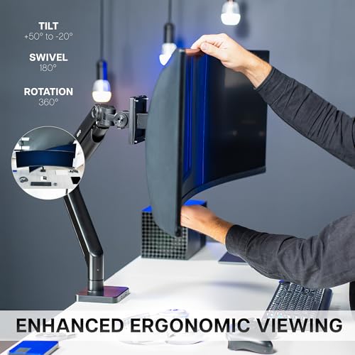 VIVO Brazo de tensión de monitor ultraancho de aluminio resi