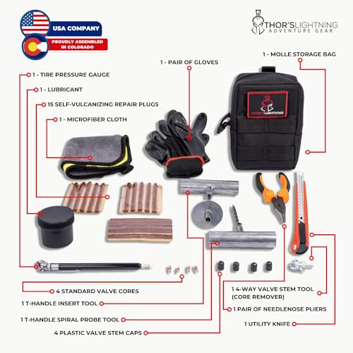 Thor's Lightning Air Systems Kit de reparación de neumáticos