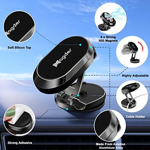 Soporte magnético para teléfono para salpicadero de automóvi