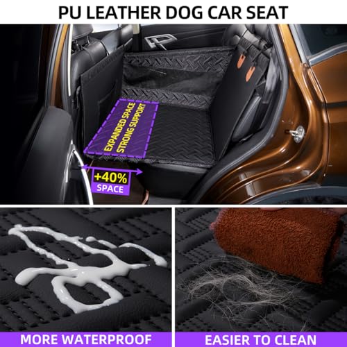 Asiento grande para perro, extensor de asiento trasero de pi