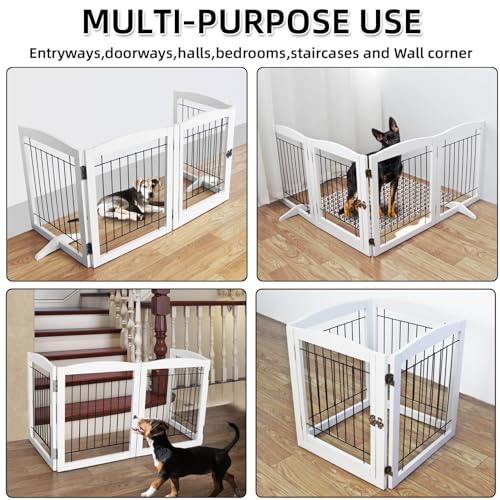 ZJSF Puerta para perros con puerta para interiores, puertas,