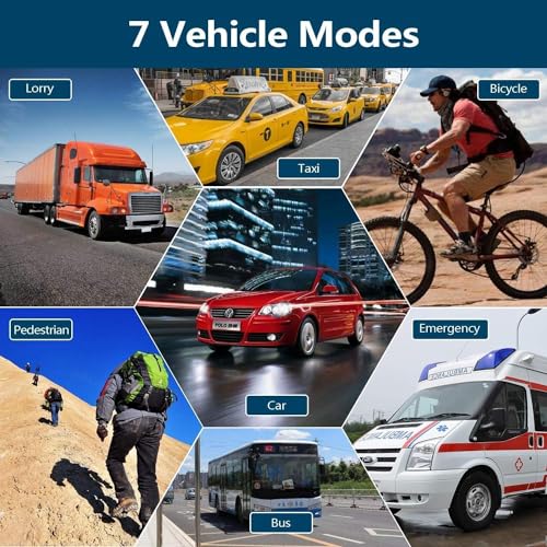 Navegación GPS para automóvil, mapa 2025, pantalla táctil de