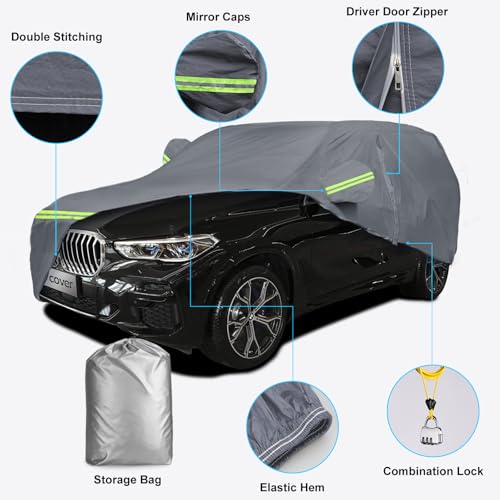Funda universal para automóvil SUV, cubierta impermeable par