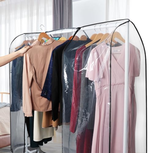 Zilink Funda transparente de 50 pulgadas para perchero a pru