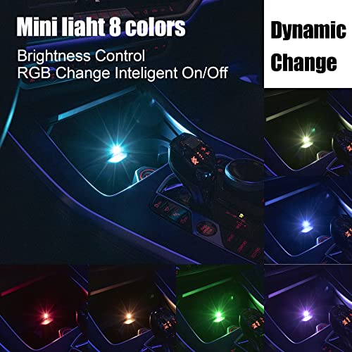 UYYE Mini luz LED de brillo ajustable de 8 colores, accesori