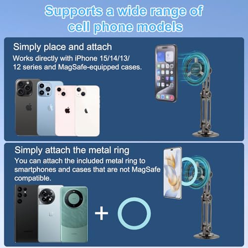 UTEBIT Soporte magnético para teléfono Magsafe para coche, r