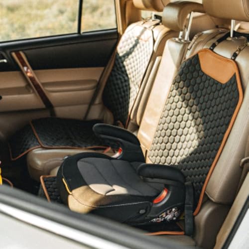 Protector de asiento de automóvil de cuero prémium para niño