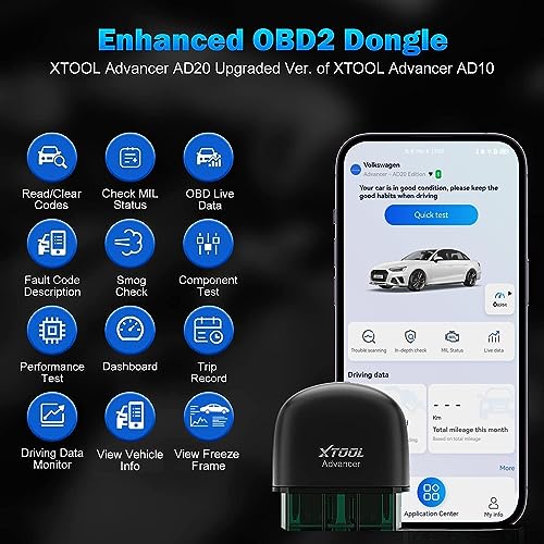 XTOOL Advancer AD20 OBD2 - Escáner de verificación de luz de