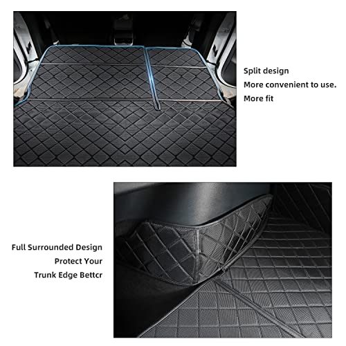 ThinSGO Para Tesla Model Y Trunk Pet Mat Impermeable Cargo L