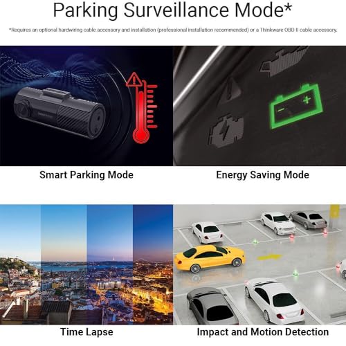 THINKWARE F70 PRO Dash Cam, 1080P Full HD WiFi Dashcam para