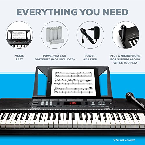 Alesis Melody 54 - Piano digital con teclado eléctrico con 5