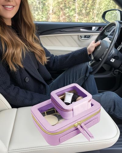 Bolsa de maquillaje transparente, pequeña bolsa de maquillaj