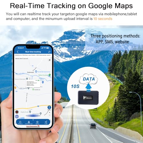 Mini rastreador GPS para vehículos sin suscripción 4G LTE co
