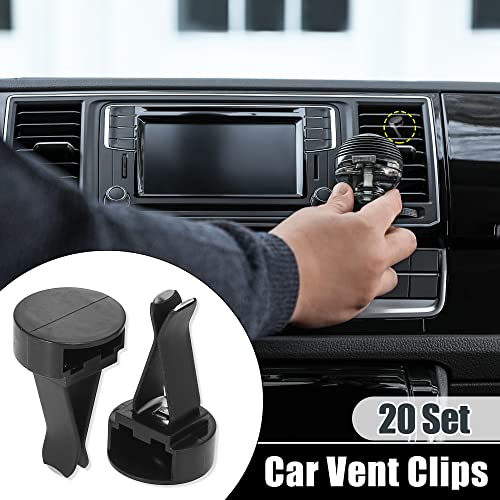 X AUTOHAUX Juego de 20 clips de ventilación de aire para aut