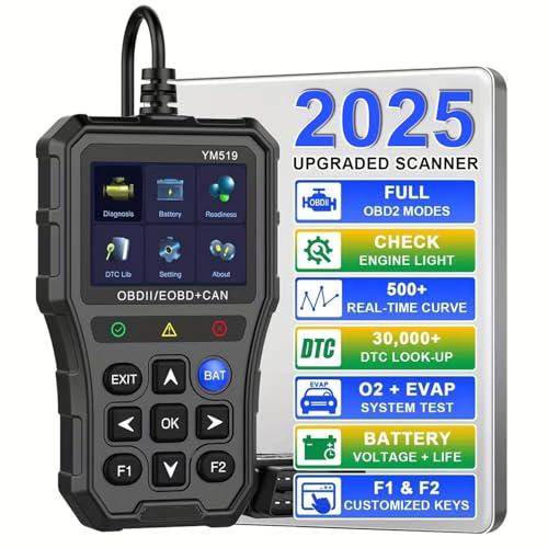Herramienta de diagnóstico de escáner OBD2, pantalla a color