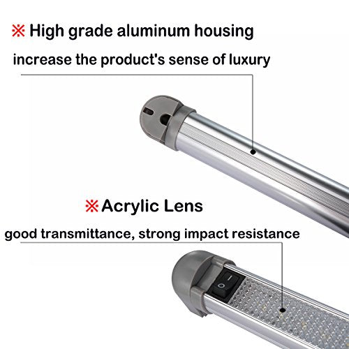 Lightronic Lámpara LED de tamaño compacto de 13.5 pulgadas,