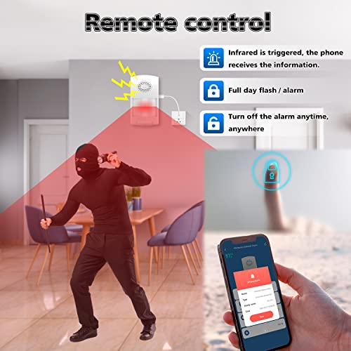 Sensor de movimiento inteligente, alarma de seguridad inalám