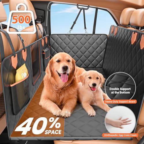 Funda de asiento de automóvil de fondo duro para perros, fun