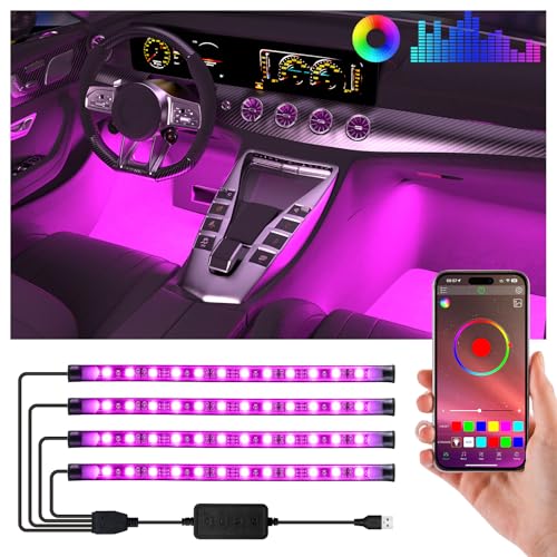 Luces LED para el interior del automóvil con control intelig