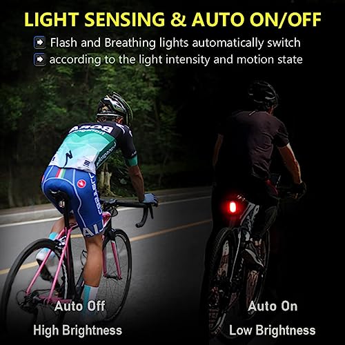 Luz trasera de bicicleta con alarma: luz trasera inalámbrica