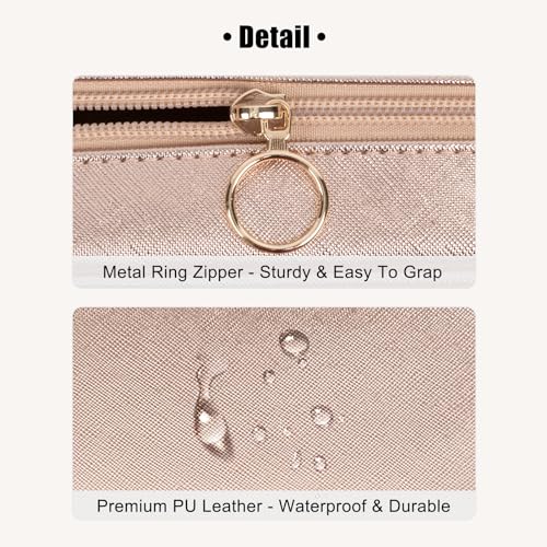 CUBETASTIC Pequeña bolsa de maquillaje para mujer, bolsa de