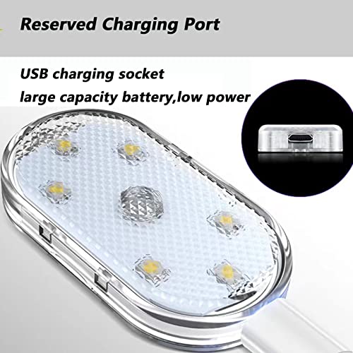 4 luces LED inalámbricas para el interior del automóvil, 7 c