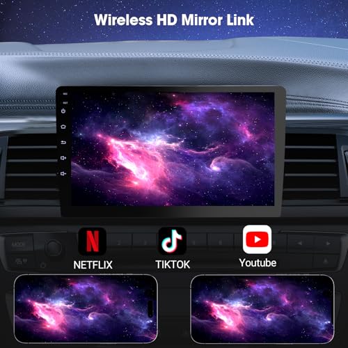 9 Inch Wireless Carplay Screen for Car,Double Din Car Audio