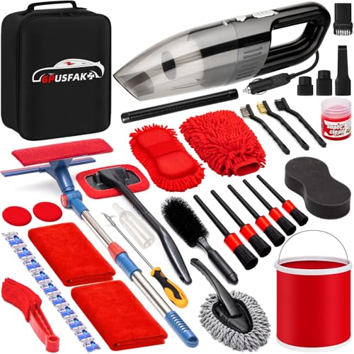 Kit de limpieza de lavado de autos de 41 piezas con herramie