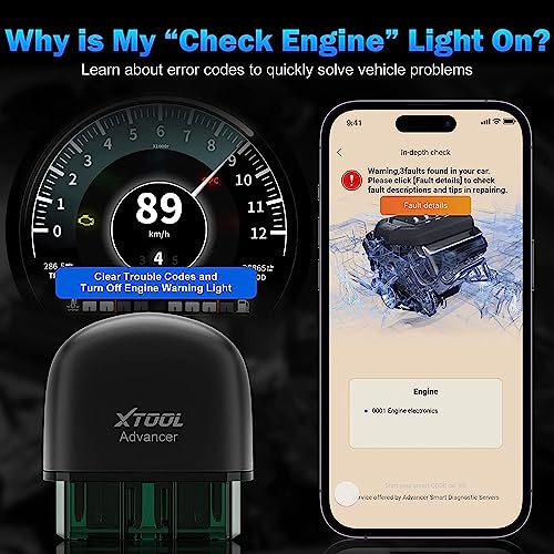 XTOOL Advancer AD20 OBD2 - Escáner de verificación de luz de