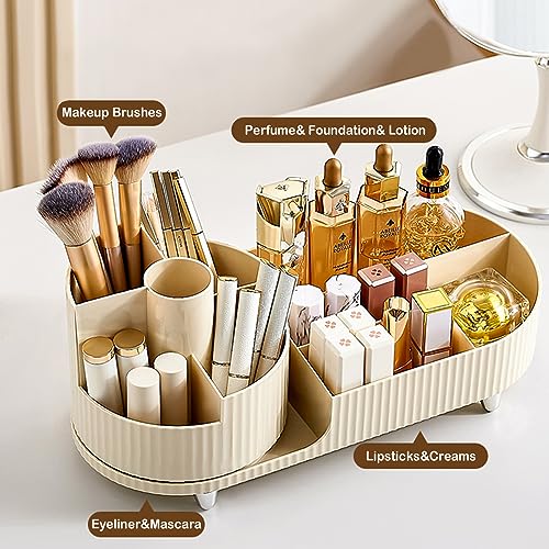 Organizador de maquillaje para tocador con soporte para broc