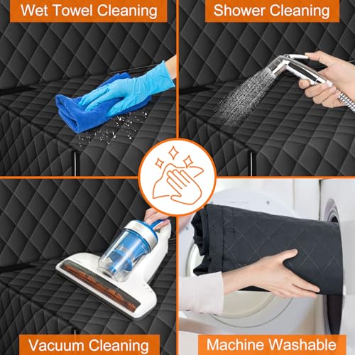 Funda de asiento trasero para perros, impermeable y antidesl