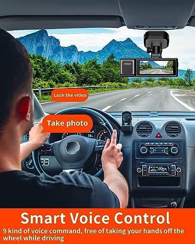 Kingslim D4PRO Dash Cam delantera y trasera – Cámara de salp