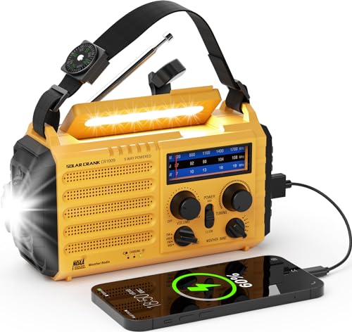 Radio de emergencia NOAA alerta meteorológica y kit de difus
