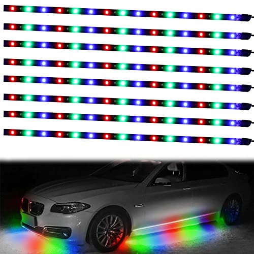 XT AUTO 8 unids 12V Super brillante 11.8 in 15 LED flexible