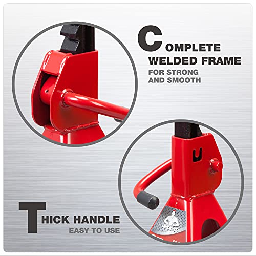 Jack Stands de perfil bajo de 2 toneladas (4400 libras) sopo