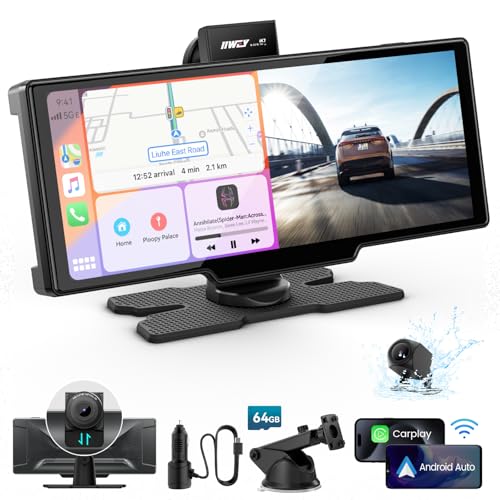 Pantalla portátil Apple Carplay, estéreo de coche de 10 pulg