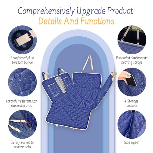 Funda de asiento de automóvil para mascotas, funda impermeab