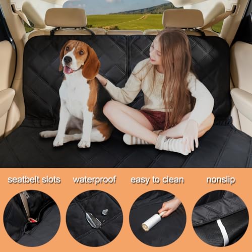 Funda de asiento de coche para perro, protector de asiento t