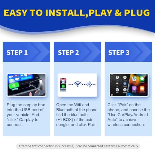 Adaptador inalámbrico Carplay - Carplay inalámbrico 3 en 1 y