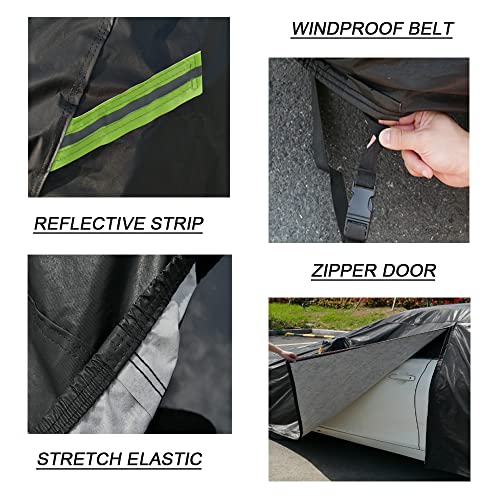 KouKou Funda impermeable para automóvil SUV adecuada para Fo