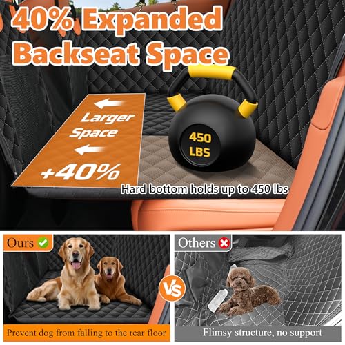 Extensor de asiento trasero para perros, soporta 450 libras,